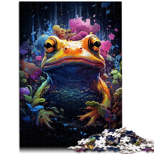 1000-teiliges Puzzle für Erwachsene Froschkunst pädagogisches Spielzeug zum Stressabbau 50 x 75 cm ganze Familie von DLBHSG