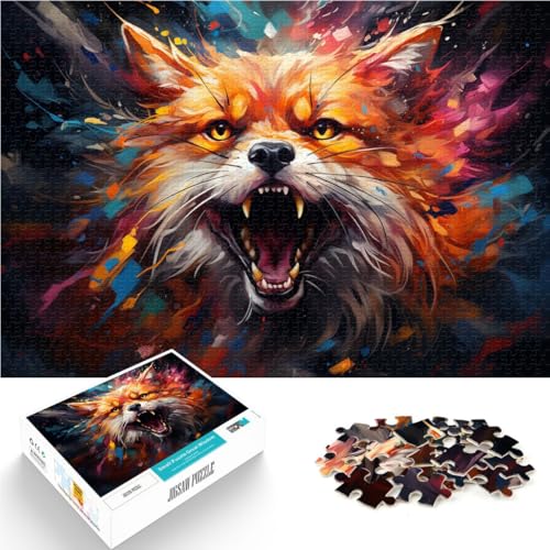 1000-teiliges Puzzle für Erwachsene Fuchs Lernspielzeug 50 x 75 cm einzigartige Heimdekoration und Geschenke geeignet für Jugendliche ab 14 Jahren von DLBHSG