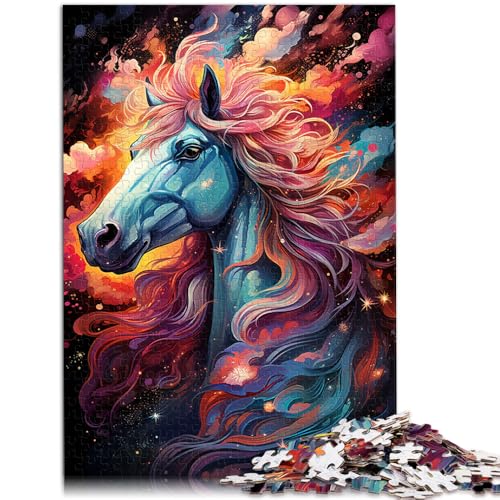 1000-teiliges Puzzle für Erwachsene Galaxie-Pferd anspruchsvolles Spiel Puzzles 26 x 38 cm anspruchsvolles Spiel und Familienspiel für 14-Jährige von DLBHSG
