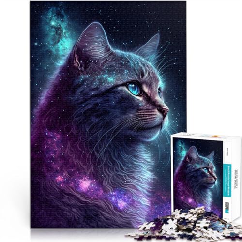 1000-teiliges Puzzle für Erwachsene Galaxy Art Cat-Puzzlespiel 26 x 38 cm anspruchsvoll zu vervollständigen Aber unterhaltsam und humorvoll für Teenager ab 14 Jahren 1000-teiliges Puzzle für Erwachsene Galaxy Art Cat-Puzzlespiel 26 x 38 cm anspruchsvoll zu vervollständigen Aber unterhaltsam und humorvoll für Teenager ab 14 Jahren von DLBHSG