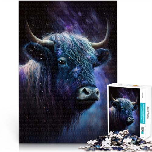 1000-teiliges Puzzle für Erwachsene Galaxy Art Yak lustige Spiele 50 x 75 cm Familienspiel zum Stressabbau schwierige Herausforderung für 14-Jährige 1000-teiliges Puzzle für Erwachsene Galaxy Art Yak lustige Spiele 50 x 75 cm Familienspiel zum Stressabbau schwierige Herausforderung für 14-Jährige von DLBHSG