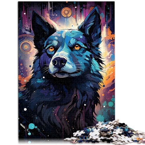 1000-teiliges Puzzle für Erwachsene Galaxy Dog-Quizspiel 50 x 75 cm Spaß für Zuhause Geburtstagsgeschenk Reisegeschenk von DLBHSG