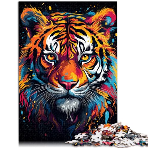1000-teiliges Puzzle für Erwachsene Gemälde eines Wilden Löwen Denksportaufgabe 26 x 38 cm stärkt die Liebe zwischen Paaren für 14-Jährige von DLBHSG