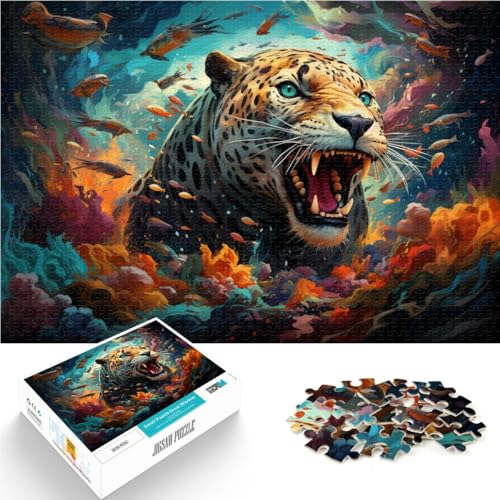 1000-teiliges Puzzle für Erwachsene Geparden-Puzzle Heimdekoration 26 x 38 cm mit passendem Poster und Quizblatt 1000-teiliges Puzzle für Erwachsene Geparden-Puzzle Heimdekoration 26 x 38 cm mit passendem Poster und Quizblatt von DLBHSG