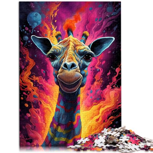 1000-teiliges Puzzle für Erwachsene Giraffe Lernspielzeug 50 x 75 cm anspruchsvolles Spiel und Familienspiel für Teenager ab 14 Jahren von DLBHSG