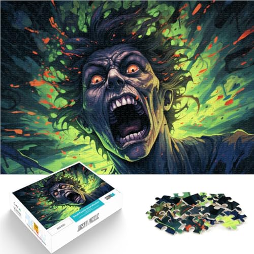 1000-teiliges Puzzle für Erwachsene Graffiti-Zombie-Kunst anspruchsvolles Spiel Geschenke 50 x 75 cm anspruchsvolles Spiel und Familienspiel von DLBHSG