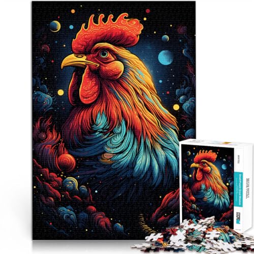 1000-teiliges Puzzle für Erwachsene Hahnenraum Lernspiele Heimdekorationspuzzle 50 x 75 cm anspruchsvolles Spiel und Familienspiel von DLBHSG