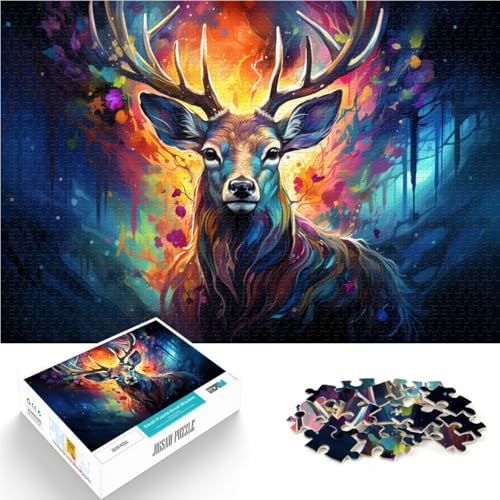1000-teiliges Puzzle für Erwachsene Hirsch Lernspielzeug 26 x 38 cm Wanddekoration einzigartige Geburtstags Teenager ab 14 Jahren von DLBHSG