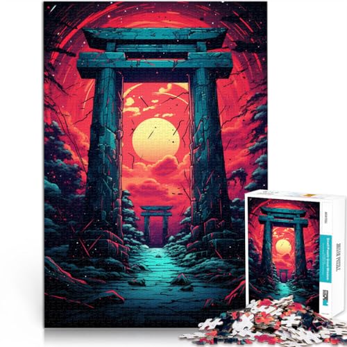 1000-teiliges Puzzle für Erwachsene Japanisches Torii-Tor-Quizspiel 50 x 75 cm zum Stressabbau schwierige Herausforderung für Teenager ab 14 Jahren 1000-teiliges Puzzle für Erwachsene Japanisches Torii-Tor-Quizspiel 50 x 75 cm zum Stressabbau schwierige Herausforderung für Teenager ab 14 Jahren von DLBHSG