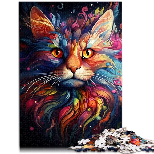 1000-teiliges Puzzle für Erwachsene Katze Lernspiele Heimdekoration Puzzle 26 x 38 cm Lernspiel für Geburtstag Weihnachten von DLBHSG