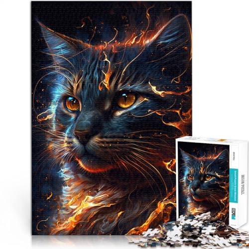 1000-teiliges Puzzle für Erwachsene Katzenfeuer interessantes Puzzle zur Stressreduzierung 26 x 38 cm einzigartige Geburtstags- und Geschenkideen für Teenager ab 14 Jahren 1000-teiliges Puzzle für Erwachsene Katzenfeuer interessantes Puzzle zur Stressreduzierung 26 x 38 cm einzigartige Geburtstags- und Geschenkideen für Teenager ab 14 Jahren von DLBHSG