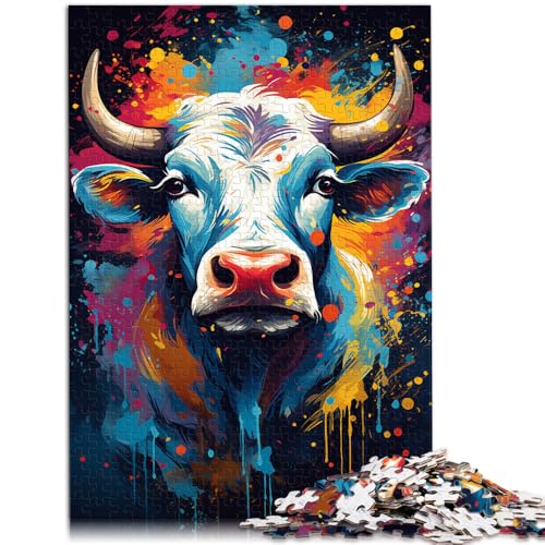 1000-teiliges Puzzle für Erwachsene Kuh-Spielzeug Geschenk für die Familie 50 x 75 cm. Hilft dem Gehirn süchtig machendes Spielzeug zu trainieren und Geduld zu fördern. von DLBHSG