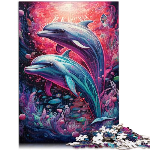 1000-teiliges Puzzle für Erwachsene Kunst-Delfin-Puzzle praktisches Spiel 50 x 75 cm Lernspiel für Geburtstag Weihnachten für Teenager ab 14 Jahren 1000-teiliges Puzzle für Erwachsene Kunst-Delfin-Puzzle praktisches Spiel 50 x 75 cm Lernspiel für Geburtstag Weihnachten für Teenager ab 14 Jahren von DLBHSG