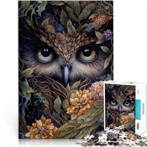 1000-teiliges Puzzle für Erwachsene Kunst-Eulengesicht Lernspiele für Zuhause DIY-Spielzeug 50 x 75 cm Lernspiel für Geburtstag Weihnachten 1000-teiliges Puzzle für Erwachsene Kunst-Eulengesicht Lernspiele für Zuhause DIY-Spielzeug 50 x 75 cm Lernspiel für Geburtstag Weihnachten von DLBHSG