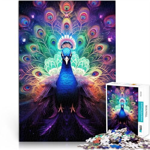 1000-teiliges Puzzle für Erwachsene Kunst-Pfau Lernpuzzle 26 x 38 cm Geschenke für Freunde und Familie für Teenager ab 14 Jahren 1000-teiliges Puzzle für Erwachsene Kunst-Pfau Lernpuzzle 26 x 38 cm Geschenke für Freunde und Familie für Teenager ab 14 Jahren von DLBHSG