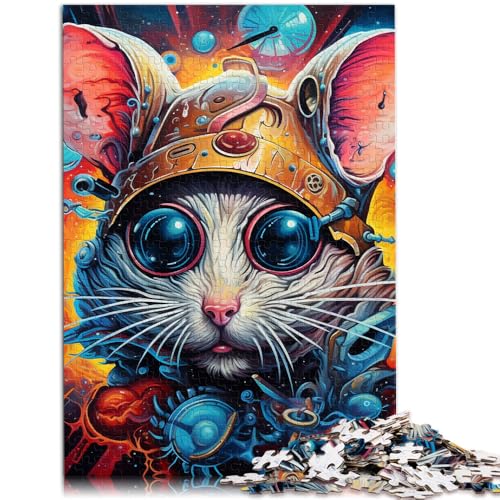 1000-teiliges Puzzle für Erwachsene Kunst Tiermaus Spielzeug Denkspiel 50 x 75 cm geeignet als Schreibtischdekoration für Kinder ab 14 Jahren von DLBHSG