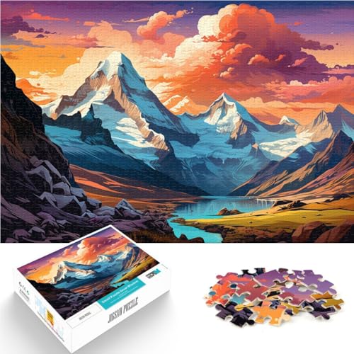 1000-teiliges Puzzle für Erwachsene Landschaftskunst-Puzzle 26 x 38 cm Lernspiel für Geburtstag Weihnachten für Teenager ab 14 Jahren 1000-teiliges Puzzle für Erwachsene Landschaftskunst-Puzzle 26 x 38 cm Lernspiel für Geburtstag Weihnachten für Teenager ab 14 Jahren von DLBHSG