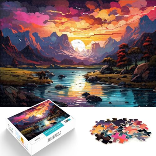 1000-teiliges Puzzle für Erwachsene Landschaftskunst Quizspiel 50 x 75 cm Familienspiel zum Stressabbau schwierige Herausforderung für Teenager ab 14 Jahren 1000-teiliges Puzzle für Erwachsene Landschaftskunst Quizspiel 50 x 75 cm Familienspiel zum Stressabbau schwierige Herausforderung für Teenager ab 14 Jahren von DLBHSG