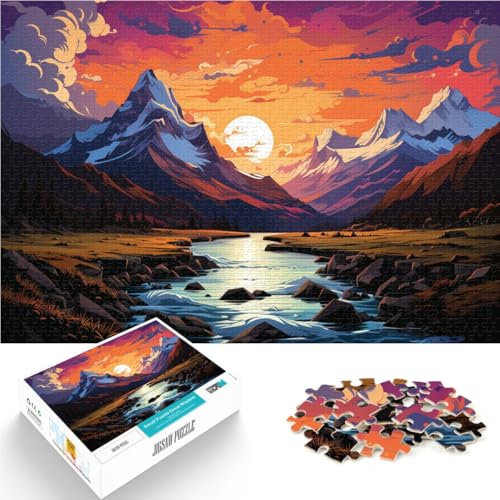 1000-teiliges Puzzle für Erwachsene Landschaftskunst Quizspiel 50 x 75 cm Spaß für Zuhause Geburtstagsgeschenk Reisegeschenk von DLBHSG