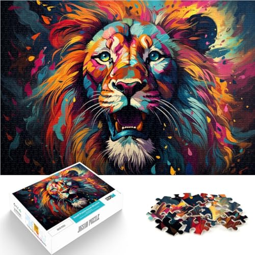 1000-teiliges Puzzle für Erwachsene Löwe Quizspiel 26 x 38 cm Wanddekoration einzigartige Geburtstags geeignet für Teenager ab 14 Jahren 1000-teiliges Puzzle für Erwachsene Löwe Quizspiel 26 x 38 cm Wanddekoration einzigartige Geburtstags geeignet für Teenager ab 14 Jahren von DLBHSG