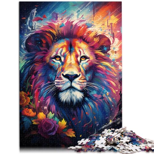 1000-teiliges Puzzle für Erwachsene Löwen-Puzzle Mitmach-Spiel 26 x 38 cm anspruchsvolles Spiel und Familienspiel für Teenager ab 14 Jahren von DLBHSG