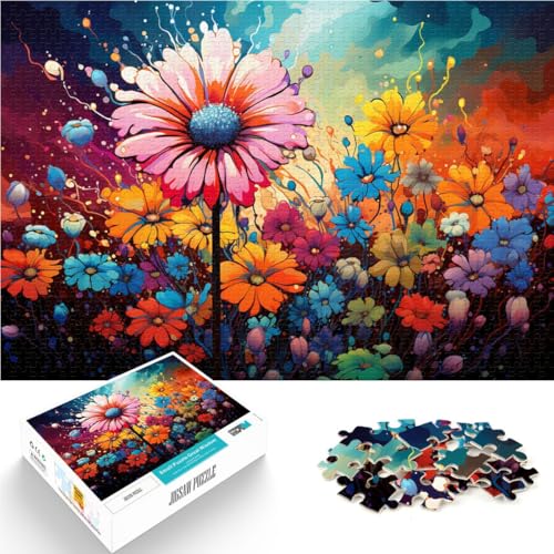 1000-teiliges Puzzle für Erwachsene Mädesüß Lernspielzeug 50 x 75 cm mit passendem Poster und Quizblatt für Teenager ab 14 Jahren von DLBHSG