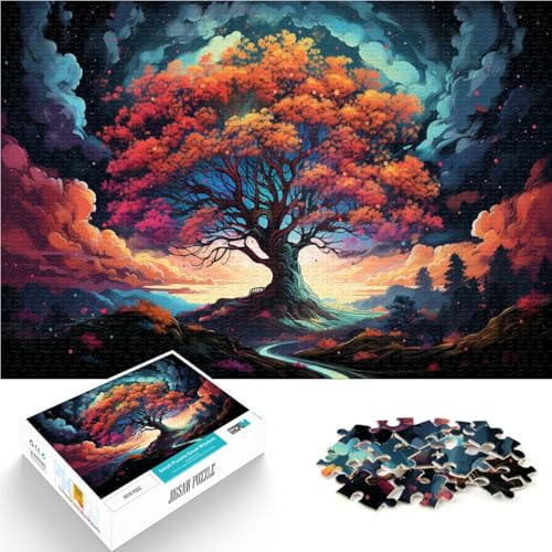 1000-teiliges Puzzle für Erwachsene Majestätischer Baum Quizspiel 50 x 75 cm jedes Teil ist einzigartig – anspruchsvolles unterhaltsames Spiel für die ganze Familie von DLBHSG