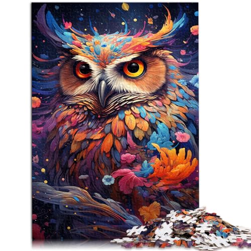 1000-teiliges Puzzle für Erwachsene Malen Farbe Tier Eule Dekomprimieren intellektuelles Lernspielzeug 50 x 75 cm Geburtstagsgeschenk Geschenke Wandkunst 1000-teiliges Puzzle für Erwachsene Malen Farbe Tier Eule Dekomprimieren intellektuelles Lernspielzeug 50 x 75 cm Geburtstagsgeschenk Geschenke Wandkunst von DLBHSG