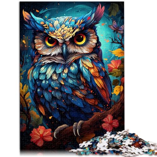 1000-teiliges Puzzle für Erwachsene Malen Farbe Tier Eule Quizspiel 50 x 75 cm Fördert die Liebe zwischen Paaren für Kinder ab 14 Jahren 1000-teiliges Puzzle für Erwachsene Malen Farbe Tier Eule Quizspiel 50 x 75 cm Fördert die Liebe zwischen Paaren für Kinder ab 14 Jahren von DLBHSG