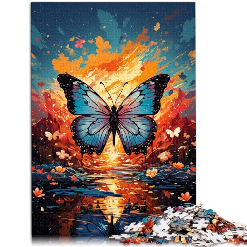 1000-teiliges Puzzle für Erwachsene Malen Schmetterling Lernspielzeug 26 x 38 cm anspruchsvolles Spiel und Familienspiel für Teenager ab 14 Jahren 1000-teiliges Puzzle für Erwachsene Malen Schmetterling Lernspielzeug 26 x 38 cm anspruchsvolles Spiel und Familienspiel für Teenager ab 14 Jahren von DLBHSG
