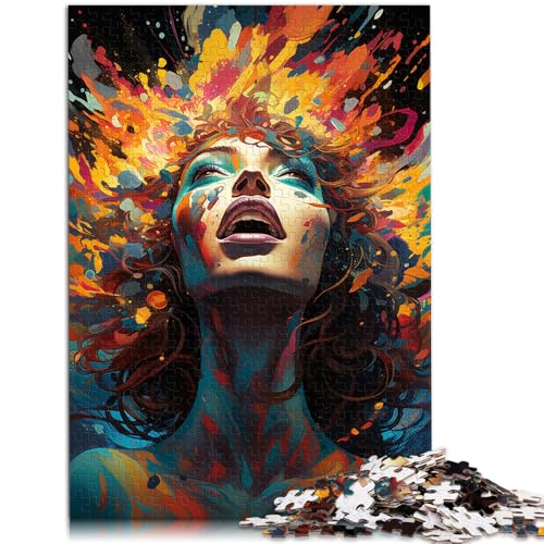 1000-teiliges Puzzle für Erwachsene Malen farbiges Mädchen als Puzzle-Geschenk 26 x 38 cm Lernspiel zum Geburtstag Weihnachten 1000-teiliges Puzzle für Erwachsene Malen farbiges Mädchen als Puzzle-Geschenk 26 x 38 cm Lernspiel zum Geburtstag Weihnachten von DLBHSG