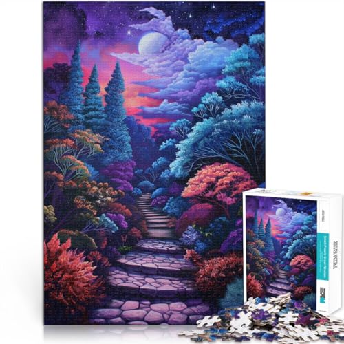 1000-teiliges Puzzle für Erwachsene Nachthimmel Stressabbau-Spielzeug 26 x 38 cm ganze Familie für 14-Jährige von DLBHSG