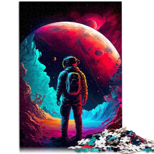 1000-teiliges Puzzle für Erwachsene Neon-Astronaut Weltraummuster Zusammenbau 50 x 75 cm Geschenke für Freunde und Familie für Teenager ab 14 Jahren 1000-teiliges Puzzle für Erwachsene Neon-Astronaut Weltraummuster Zusammenbau 50 x 75 cm Geschenke für Freunde und Familie für Teenager ab 14 Jahren von DLBHSG