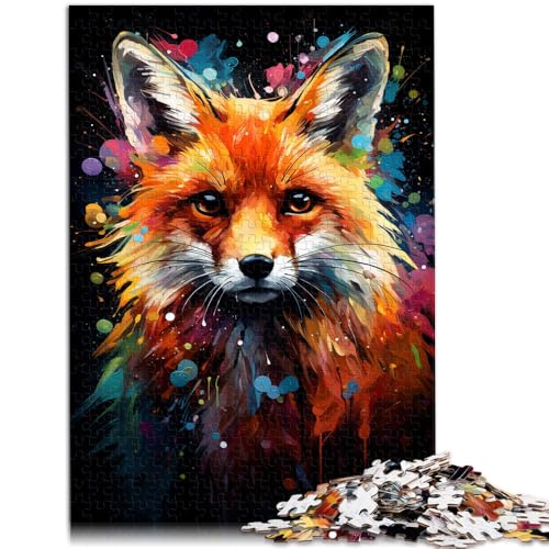 1000-teiliges Puzzle für Erwachsene PaintingColorArtFox Puzzlespiel 26x38cm Lernspiel zum Geburtstag Weihnachten für 14-Jährige 1000-teiliges Puzzle für Erwachsene PaintingColorArtFox Puzzlespiel 26x38cm Lernspiel zum Geburtstag Weihnachten für 14-Jährige von DLBHSG