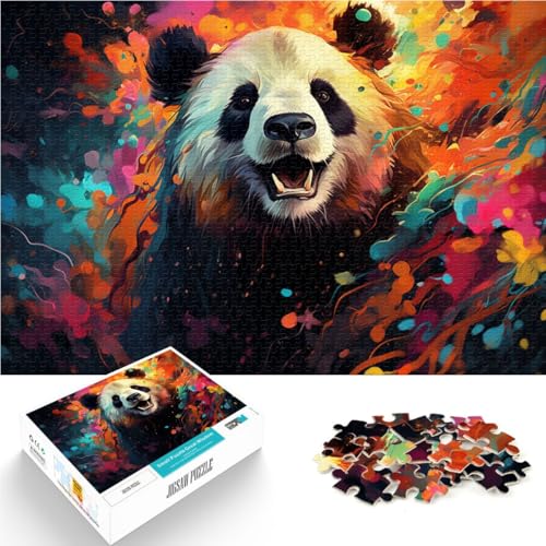 1000-teiliges Puzzle für Erwachsene Panda-Cartoon-Puzzle 50 x 75 cm Stressabbau Staycation Zeitvertreib für Kinder ab 14 Jahren von DLBHSG