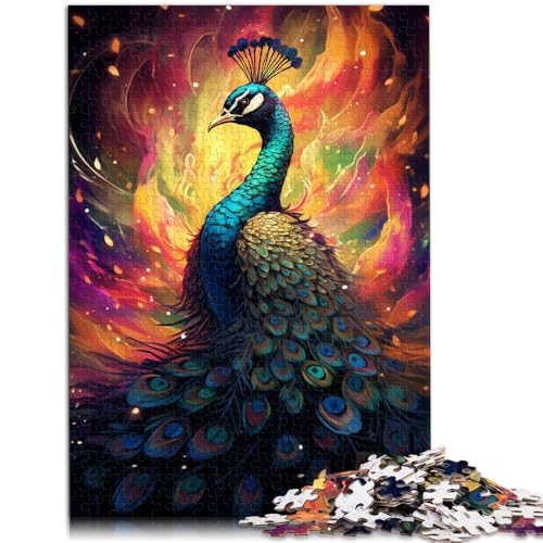 1000-teiliges Puzzle für Erwachsene Pfauen-Puzzle Spiele Spielzeug Geschenk 26 x 38 cm. Helfen Sie dem Gehirn süchtig machendes Spielzeug zu trainieren und Geduld zu fördern von DLBHSG