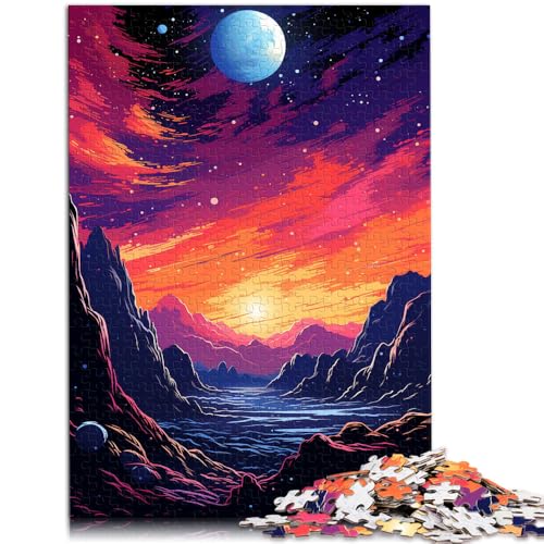 1000-teiliges Puzzle für Erwachsene Planetenlandschaft Spielzeug Denkspiel 50 x 75 cm zum Stressabbau schwierige Herausforderung für Teenager ab 14 Jahren von DLBHSG