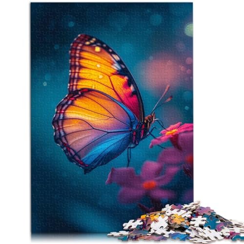 1000-teiliges Puzzle für Erwachsene Psychedelischer Schmetterling Familienunterhaltungsspielzeug 26 x 38 cm geeignet als Schreibtischdekoration 1000-teiliges Puzzle für Erwachsene Psychedelischer Schmetterling Familienunterhaltungsspielzeug 26 x 38 cm geeignet als Schreibtischdekoration von DLBHSG