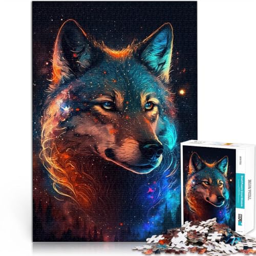 1000-teiliges Puzzle für Erwachsene Puzzle Art Galaxy Wolf Quizspiel 50 x 75 cm Stressabbau Urlaub zu Hause Zeitvertreib für Kinder ab 14 Jahren 1000-teiliges Puzzle für Erwachsene Puzzle Art Galaxy Wolf Quizspiel 50 x 75 cm Stressabbau Urlaub zu Hause Zeitvertreib für Kinder ab 14 Jahren von DLBHSG