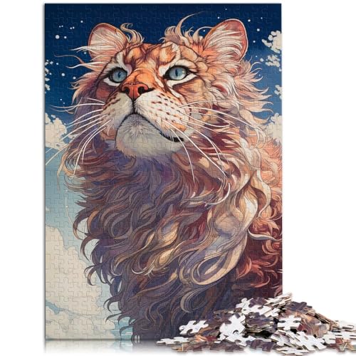 1000-teiliges Puzzle für Erwachsene Puzzle-Kunstkatze Lernpuzzle Familienspiel 26 x 38 cm Geschenke für Freunde und Familie ab 14 Jahren 1000-teiliges Puzzle für Erwachsene Puzzle-Kunstkatze Lernpuzzle Familienspiel 26 x 38 cm Geschenke für Freunde und Familie ab 14 Jahren von DLBHSG