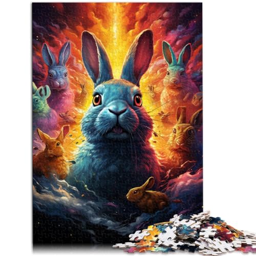 1000-teiliges Puzzle für Erwachsene Reisender Hase anspruchsvolles Spielspielzeug 50 x 75 cm stärkt die Liebe zwischen Paaren für Teenager ab 14 Jahren von DLBHSG
