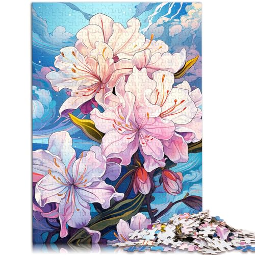 1000-teiliges Puzzle für Erwachsene Rhododendren Lernspiel Herausforderungsspielzeug 50 x 75 cm ganze Familie von DLBHSG