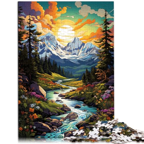 1000-teiliges Puzzle für Erwachsene Rocky Mountains Lernpuzzle 50 x 75 cm ganze Familie von DLBHSG