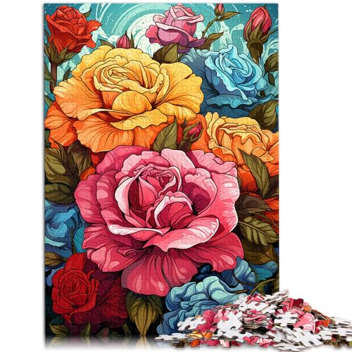 1000-teiliges Puzzle für Erwachsene Rosen-Quizspiel 26 x 38 cm mit vollständig ineinander greifenden zufällig geformten Teilen für Teenager ab 14 Jahren 1000-teiliges Puzzle für Erwachsene Rosen-Quizspiel 26 x 38 cm mit vollständig ineinander greifenden zufällig geformten Teilen für Teenager ab 14 Jahren von DLBHSG