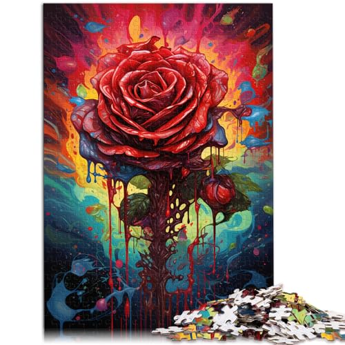1000-teiliges Puzzle für Erwachsene Scarlet Rose-Quizspiel 26 x 38 cm Wanddekoration einzigartige Geburtstags 14-Jährige 1000-teiliges Puzzle für Erwachsene Scarlet Rose-Quizspiel 26 x 38 cm Wanddekoration einzigartige Geburtstags 14-Jährige von DLBHSG