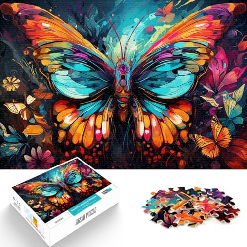 1000-teiliges Puzzle für Erwachsene Schmetterlingsmalerei Spielzeug Lernspiele Stressabbau 26 x 38 cm geeignet als Schreibtischdekoration von DLBHSG