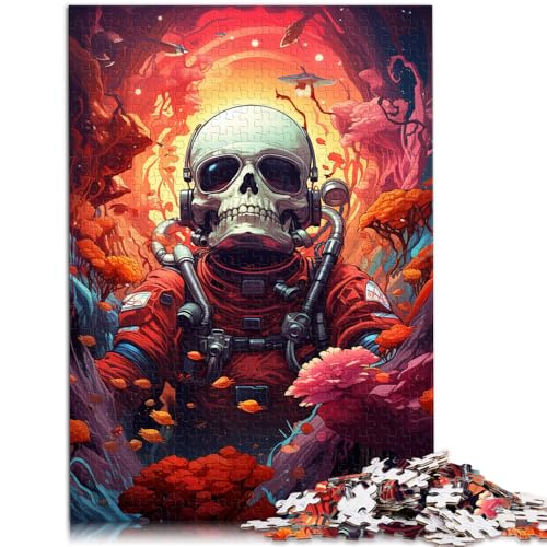 1000-teiliges Puzzle für Erwachsene Skelett-Astronauten Quizspiel 50 x 75 cm geeignet als Schreibtischdekoration für Teenager ab 14 Jahren von DLBHSG