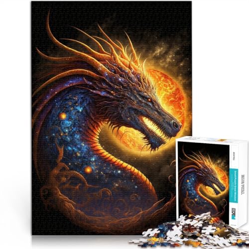 1000-teiliges Puzzle für Erwachsene Sonnendrache entspannendes intellektuelles Lernspielzeug 26 x 38 cm anspruchsvolles Spiel und Familienspiel 1000-teiliges Puzzle für Erwachsene Sonnendrache entspannendes intellektuelles Lernspielzeug 26 x 38 cm anspruchsvolles Spiel und Familienspiel von DLBHSG