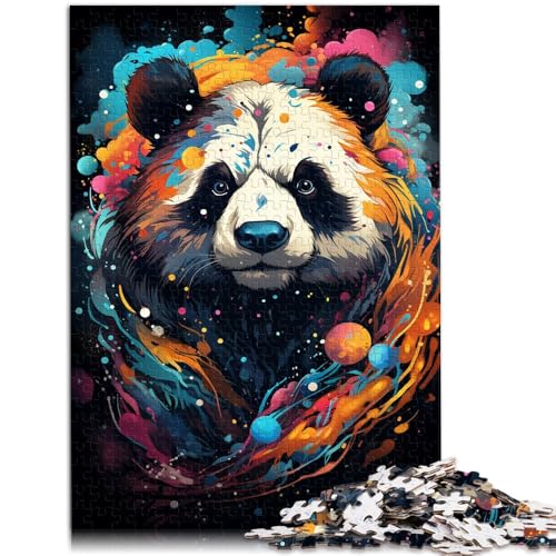 1000-teiliges Puzzle für Erwachsene Space Panda pädagogisches Spielzeug zum Stressabbau 26 x 38 cm ganze Familie von DLBHSG