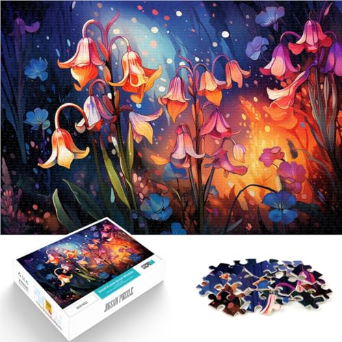 1000-teiliges Puzzle für Erwachsene Spanische Hyazinthen 50 x 75 cm mit passendem Poster und Quizblatt von DLBHSG